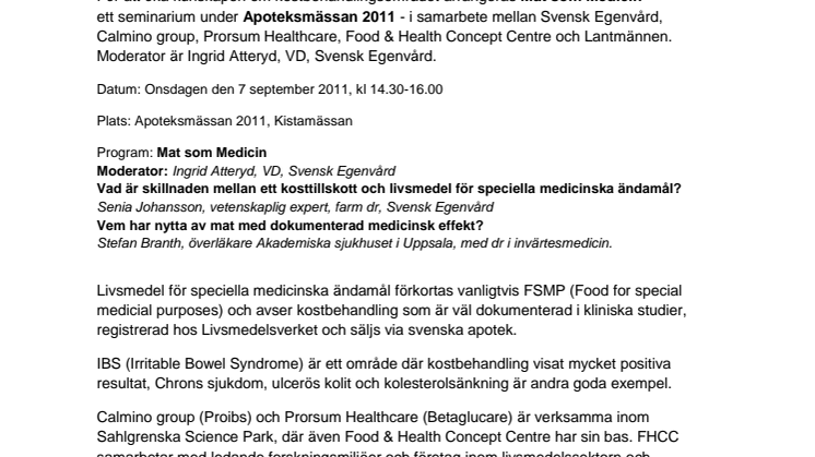 Mat som Medicin