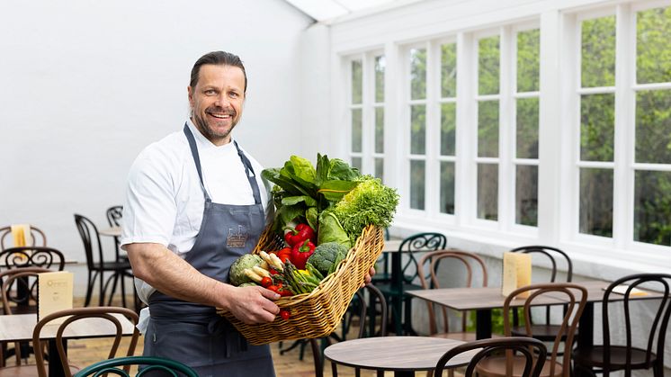 Marcus Nemrin, restaurangchef i det nyöppnade Orangeriet. Foto: Martin Sörbo