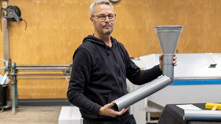 Plåtslagaren Peter Magnusson driver Eklanda Plåt.