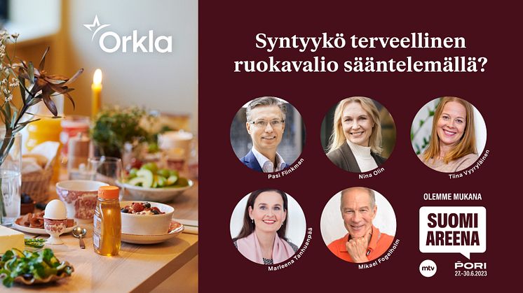 Orkla mukana SuomiAreenassa terveysvero-keskustelulla