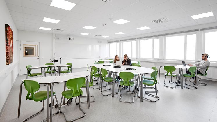 Flexibel klassrumsinredning,  Västerviks gymnasium
