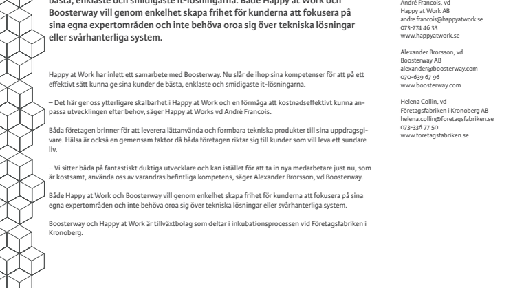 Happy at Work utökar sin utvecklingskapacitet
