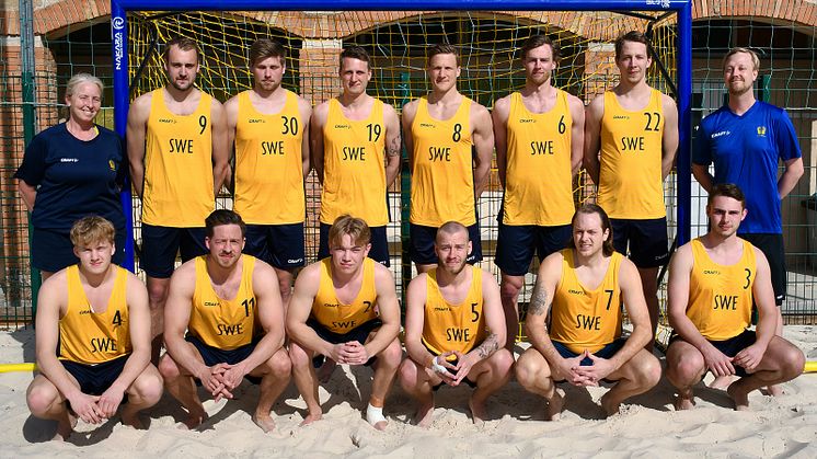 Beachhandbollslandslaget 2022. Foto: Svenska Handbollsförbundet, Tony Carlsson