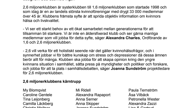 Alexandra Charles lanserar yngre systerklubb - med en ny stark kärntrupp