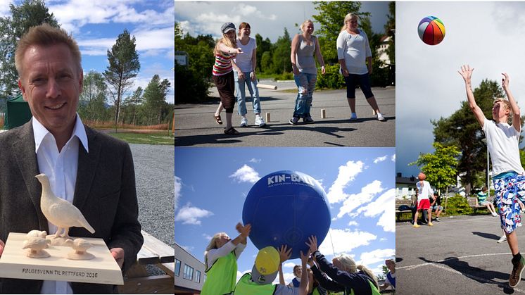 Tommy Bottenvik for Trivselsleder mottok Ola Ødegaard hederspris for arbeidet med inkludering og aktivitet i skolegården