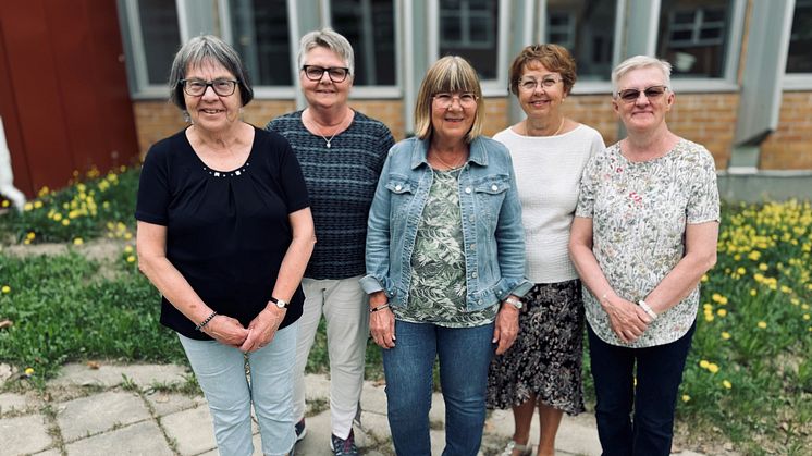 Gunny Hägg, Margot Åström Strand, Solveig Bergman, Birgitta Marklund, Ulla Christoffersson Foto: Petter Häggkvist