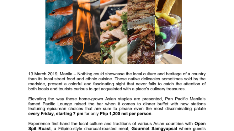 The New Asian Street Eat at Pan Pacific Manila
