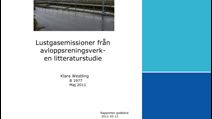 C SVU-rapport C 2011-IVLB1977: Lustgasemissioner från avloppsreningsverk – en litteraturstudie (avlopp)