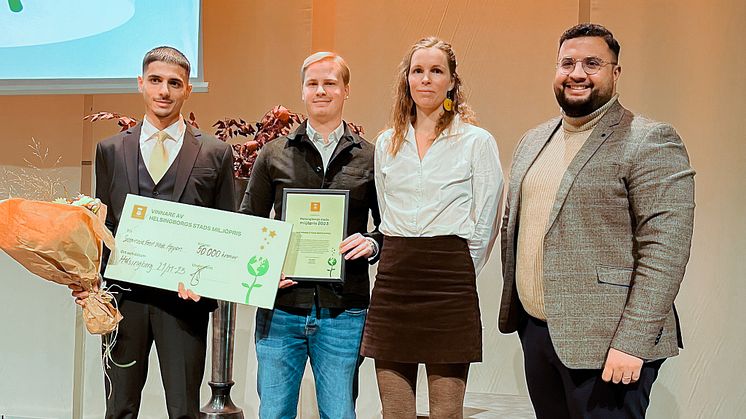 Skaparna av Sustainable Food Waste Appen vinner årets miljöpris för sin innovation som hjälper livsmedelsföretag att minska matsvinn.