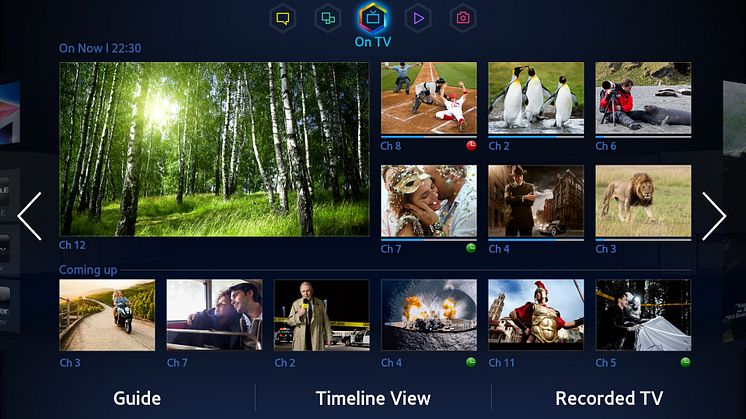 Samsung smart hub - on TV