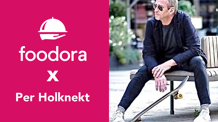 Designern Per Holknekt skapar klädkollektion för foodora