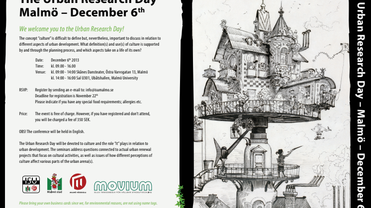 Pressinbjudan - Urbanforskningens dag - 6 december