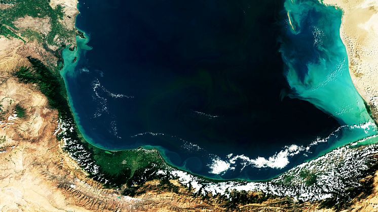 Caspian Sea (Credit © ESA, CC BY-SA 3.0 IGO)