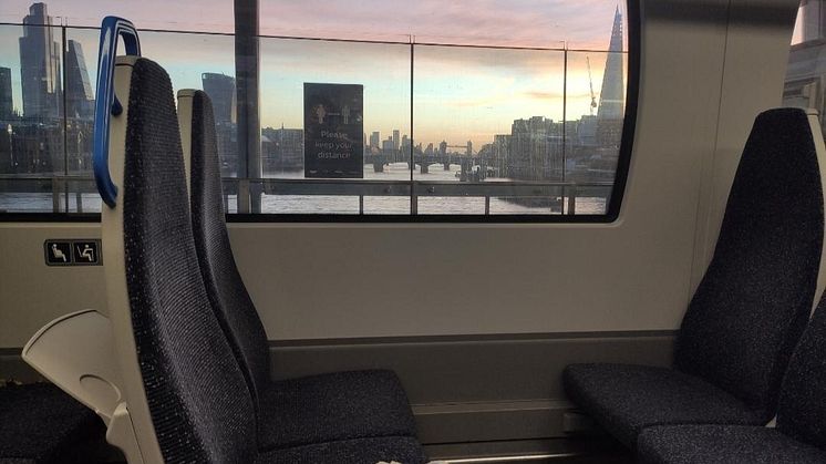 The view of Blackfriars station on-board a Thameslink train never disappoints