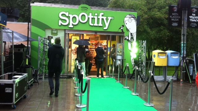 Pressbyrån öppnar Spotifybutik. 