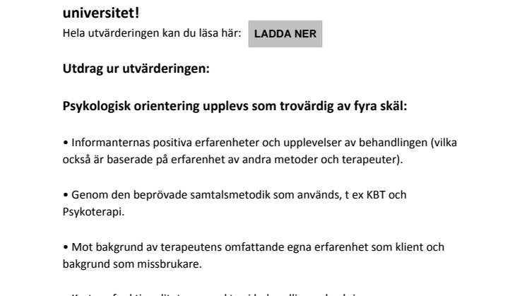 Utvärdering - forskare vid Linköpings universitet