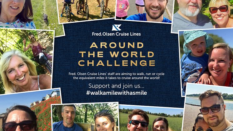 Fred. Olsen Cruise Lines staff travel a quarter of the distance around the world in challenge for NHS Charities Together