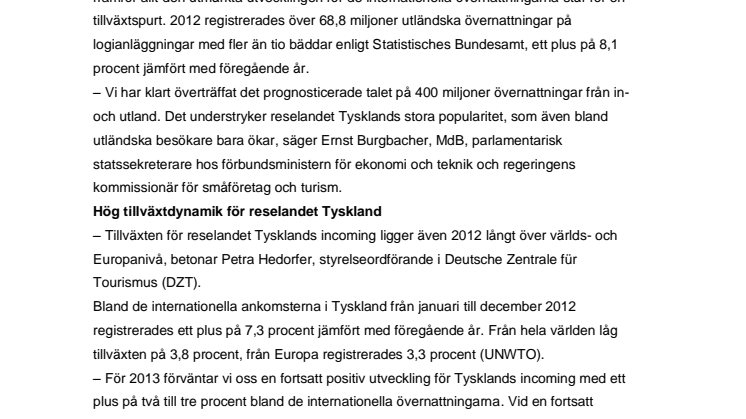 Reselandet Tyskland framgångsrikare än någonsin