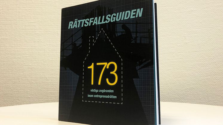 Rättsfallsguiden kan användas som uppslagsbok, guide och hjälpmedel för alla som arbetar inom entreprenadrättens område.