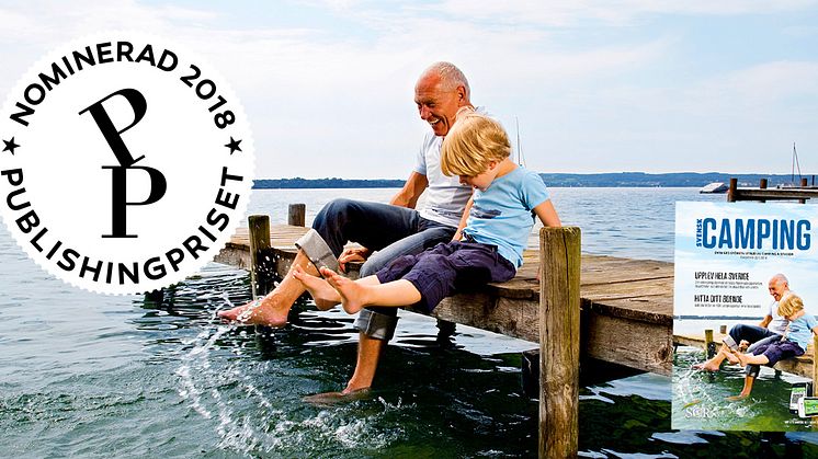 Svensk Camping 2018 är nominerad till Publishingpriset i kategorin Besöksguider/reseguider.