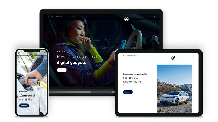 Volkswagen lancerer ny website, der giver dig indsigt i fremtidens mobilitet