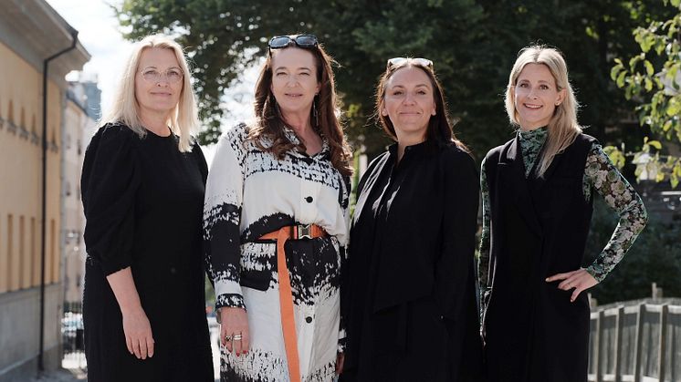 From left Chicie Lindgren, Sanna Gebeyehu, Hanna Nova Beatrice och Sara Ek