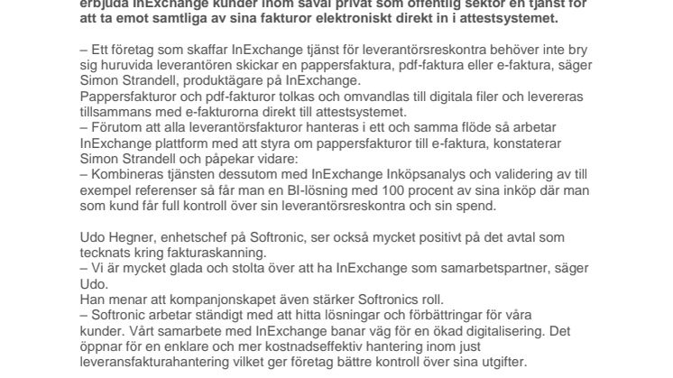 En tjänst som gör alla fakturor digitala