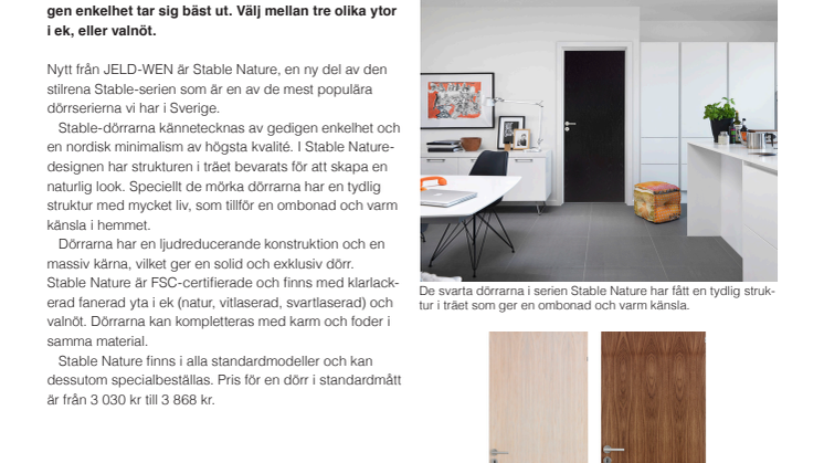 Ny dörrserie tar naturen in i hemmet!