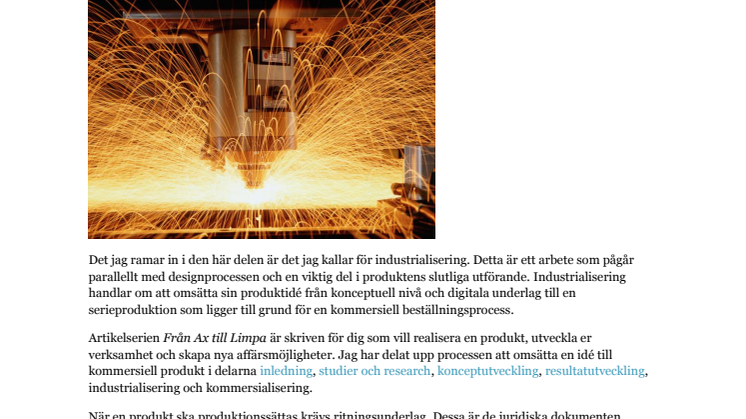 Från Ax till Limpa del 5 av 6 - Industrialisering