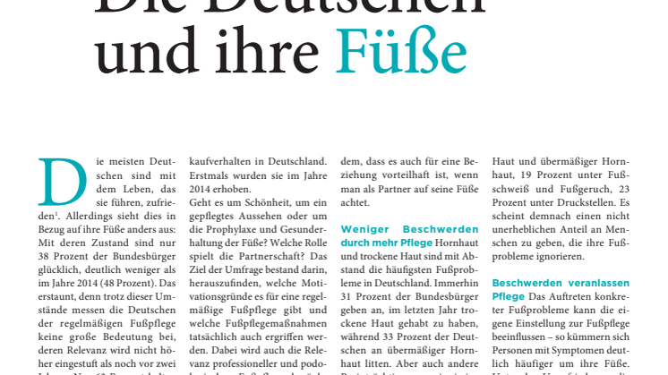 Die Deutschen und ihre Füße