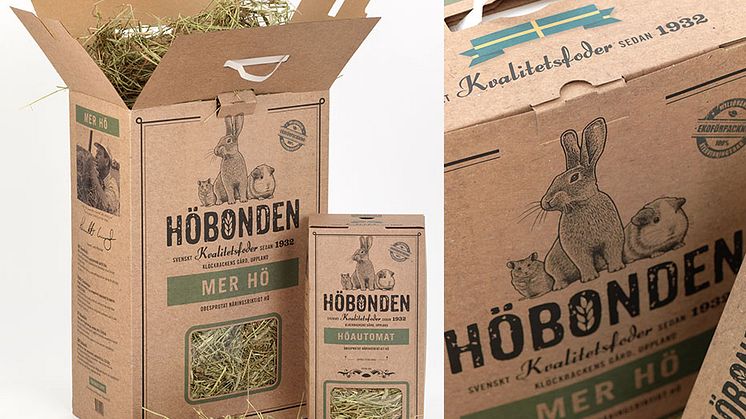 Fodermums i miljövänlig förpackning