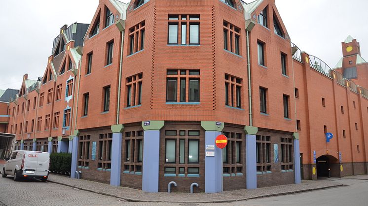 Hörnet Haga Östergata och Skansgatan, Medborgarskolan Göteborg