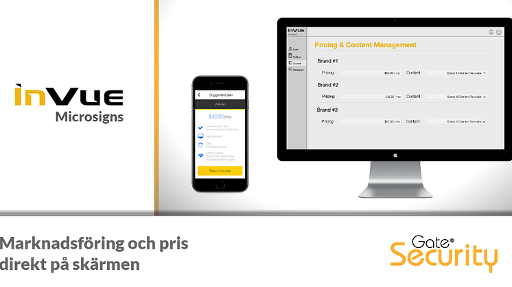 InVue Microsigns är ett molnbaserat verktyg som distribuerar information ut till surfplattor och smartphones.