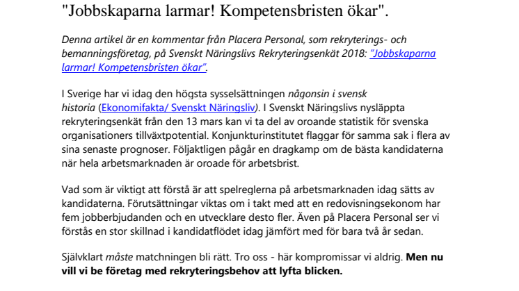 Företag med rekryteringsbehov behöver lyfta blicken