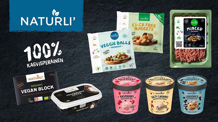 Orkla tuo kauppoihin menestysbrändi NATURLI’n – kiinnostus kasvipohjaisiin tuotteisiin on Suomessa Pohjoismaiden korkeinta