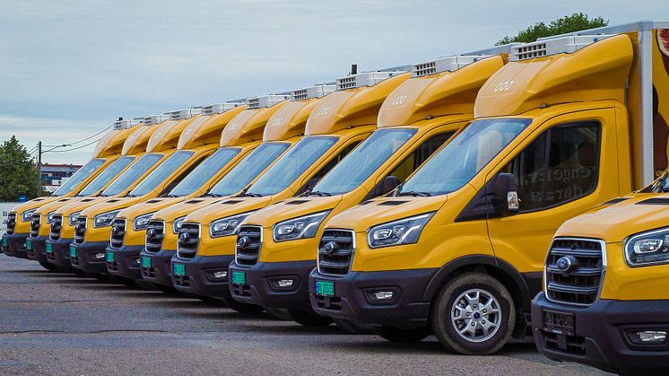 Oda med storinnkjøp av Ford Transit varebiler: Viktig skritt på veien mot helelektrisk transport