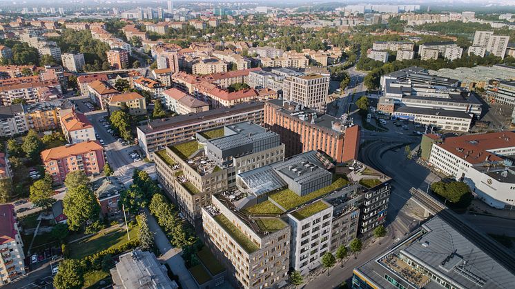 Projektet Nya Kronan i Sundbyberg. Illustration: Vasakronan.