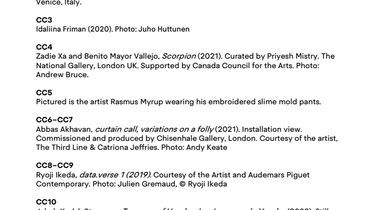 Exhibition Program 2023 – Captions
