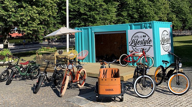 Eldrivna cyklar med ett unikt uthyrningskoncept