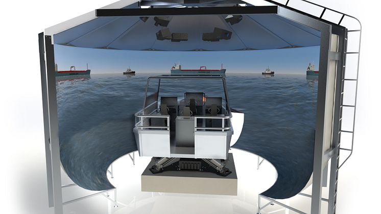 The new K-Sim Tactical Boat Handling and Firing Simulator will support in effectively and realistically training crew on boat handling and fast interception operations, together with weapon engagements 