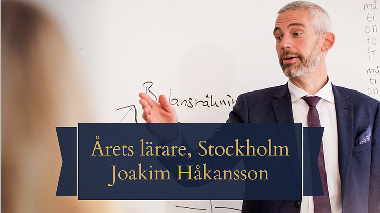 Stockholms bästa lärare jobbar på JENSEN gymnasium! 