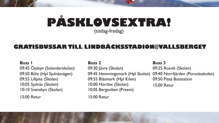 Påsklovsextra!