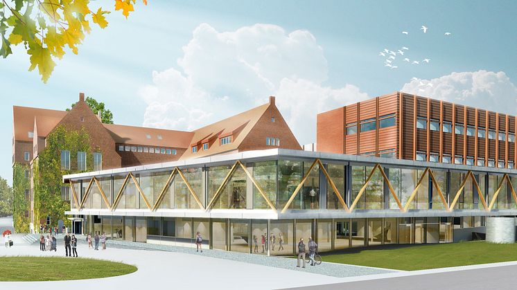 Skiss Humaniora- och teologicentrum, Lunds universitet