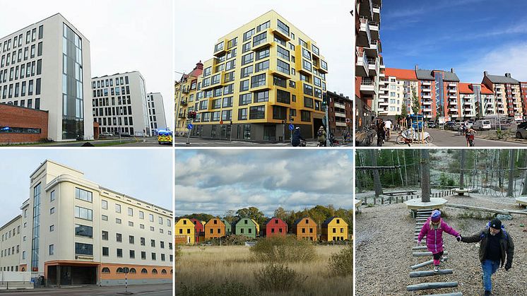 H-huset USÖ, Kvarteret Stenen, Mejeriområdet, Hakonhuset, Kvarteret Rördromen, Äventyrsstigen. Foto: Örebro kommun.