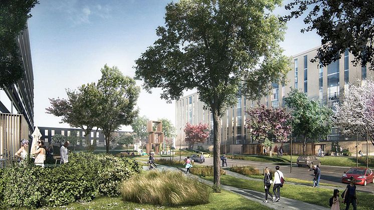 Trygghetsuppgradering i Bispehaverne, Danmark. / Illustration: LINK arkitektur