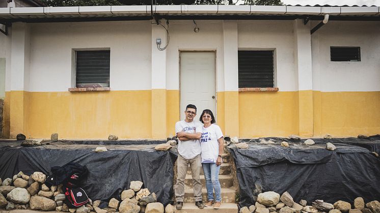 Luis Fernando Chávez och Daysi Méndez i El Slavador, foto  Philip Krook