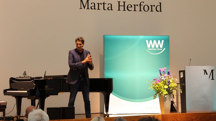 Sprache und Musik zum Motivationsschub verknüpft: Martin Klapheck setzte sprachliche und musikalische Impulse.