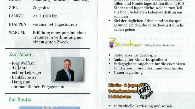 Wanderung durch Deutschland – 1000 Kilometer für einen guten Zweck!