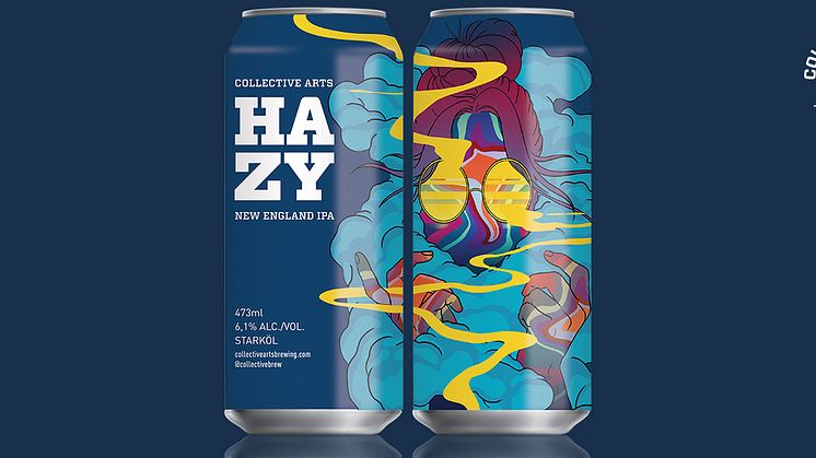 Tillfälligt släpp på Systembolaget - Hazy New England IPA först ut när Collective Arts lanseras i Sverige.