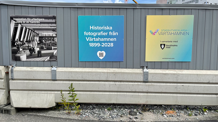 Invigning av fotoutställning i Värtahamnen